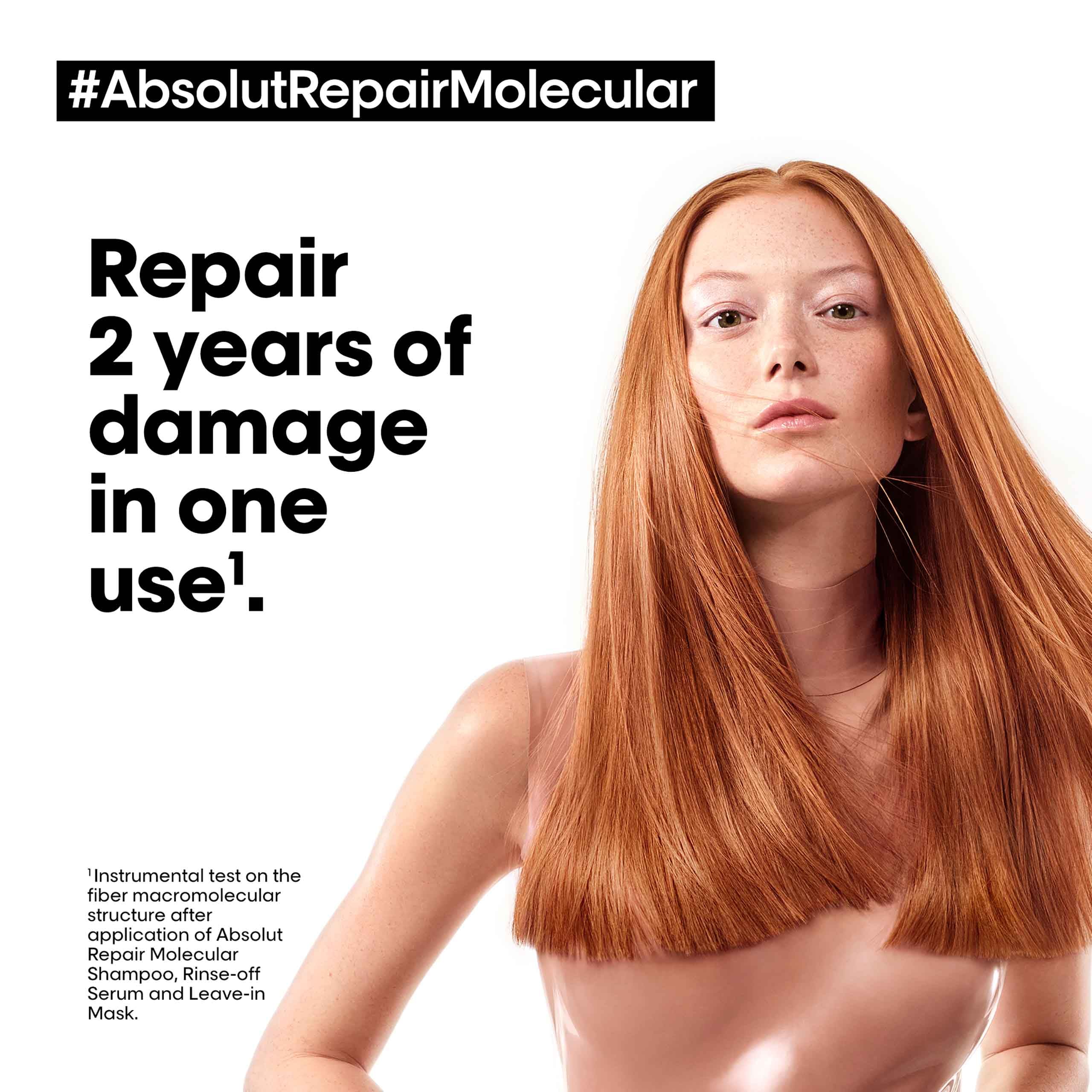 Damaged hair mask repairing up to 2 years of damage in one use